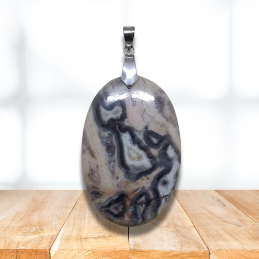 Pendentif en Agate mexicaine (PE2036)