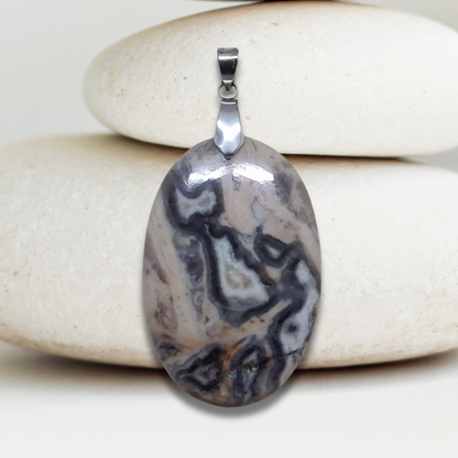 Pendentif en Agate mexicaine (PE2036)