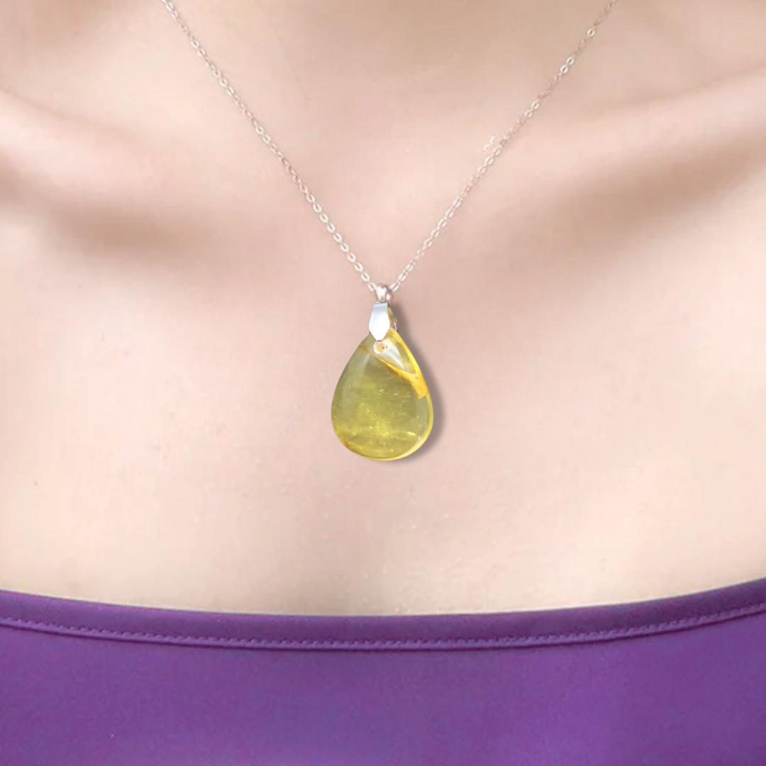 Pendentif en Ambre (PE1917-1)