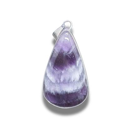 Pendentif serti en Améthyste chevron (PE1760)