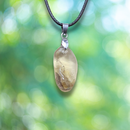 Pendentif en Apatite jaune (PE2009)