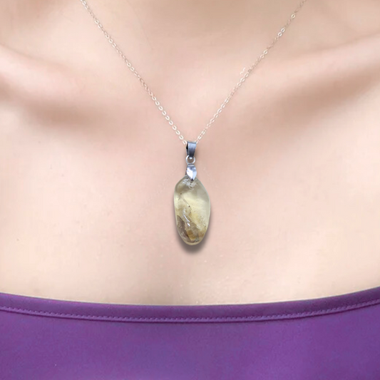 Pendentif en Apatite jaune (PE2009)