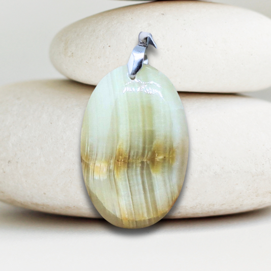 Pendentif en Aragonite et Calcite (PE1147-5)