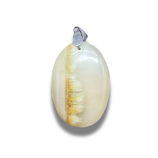 Pendentif en Aragonite et Calcite (PE1147-2) - ENAE Minéraux
