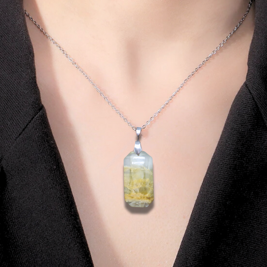 Pendentif en Calcite et Aragonite (PE1423-2) - ENAE Minéraux