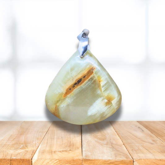 Pendentif en Aragonite et Calcite (PE1147-1) - ENAE Minéraux