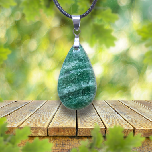 Pendentif en Aventurine verte (PE1777)