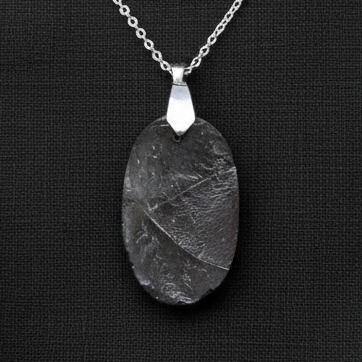 Pendentif en Pierre de Lave (Basalte) face brute (PE1473)