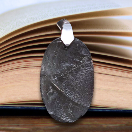Pendentif en Pierre de Lave (Basalte) face brute (PE1473)