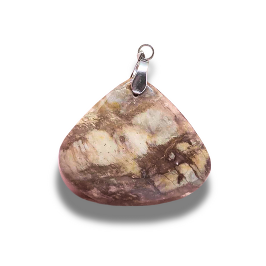 Pendentif en Bois fossilisé (PE1572) - ENAE Minéraux