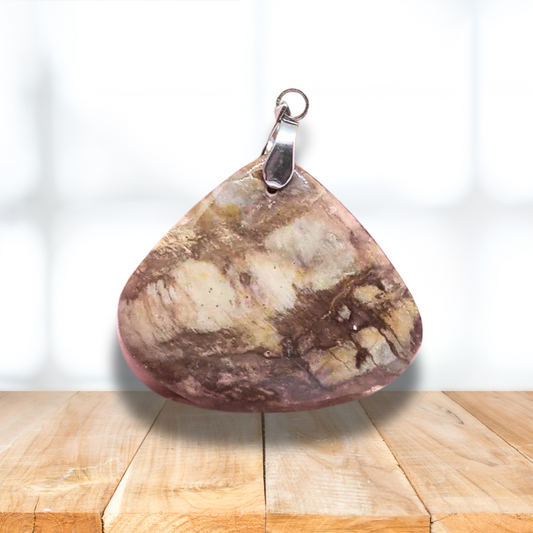 Pendentif en Bois fossilisé (PE1572)