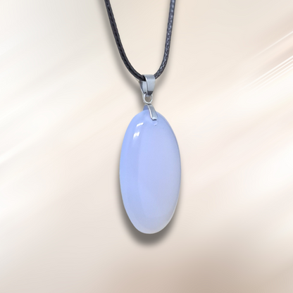 Pendentif en Calcédoine bleue (PE2007)