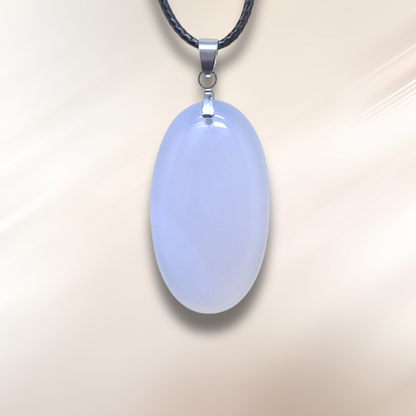 Pendentif en Calcédoine bleue (PE2007)