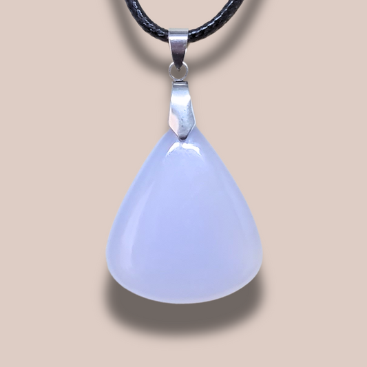 Pendentif en Calcédoine bleue (PE1492)