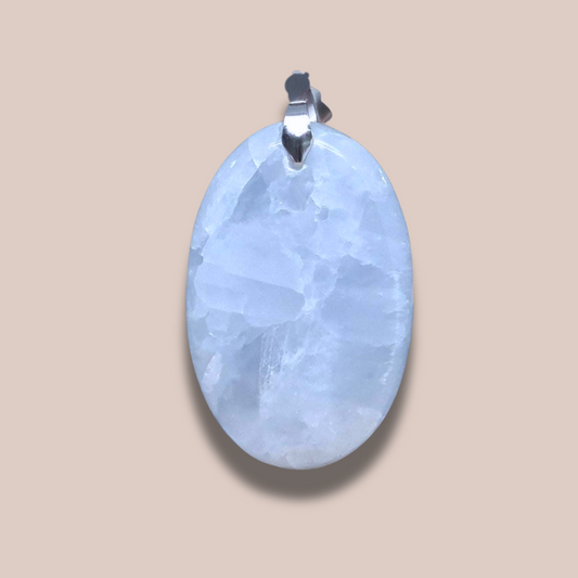 Pendentif en Calcite bleue (PE1420-3)