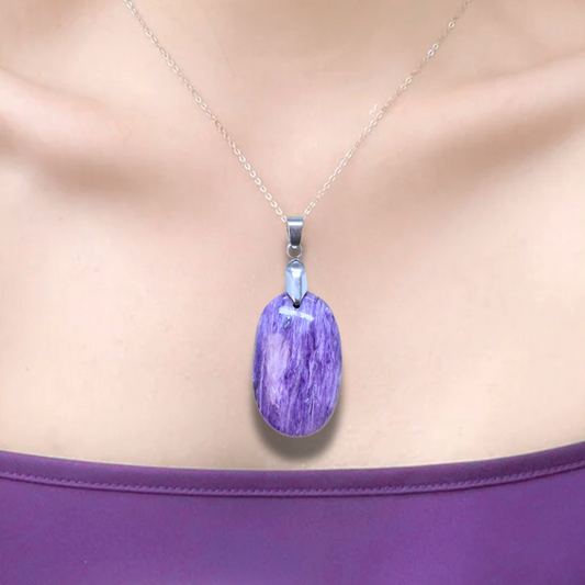 Pendentif en Charoïte (PE1250) - ENAE Minéraux