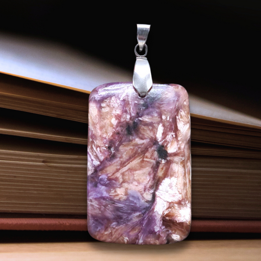 Pendentif en Charoïte et Tinaksite (PE1425-1)