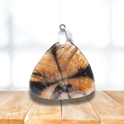Pendentif en Chiastolite (Andalousite) (PE1365-1) - ENAE Minéraux