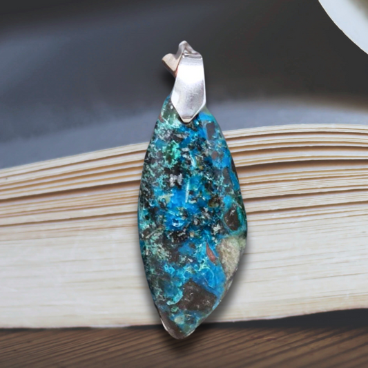 Pendentif en Chrysocolle (PE1220-2)