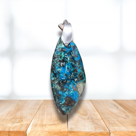Pendentif en Chrysocolle (PE1220-2) - ENAE Minéraux