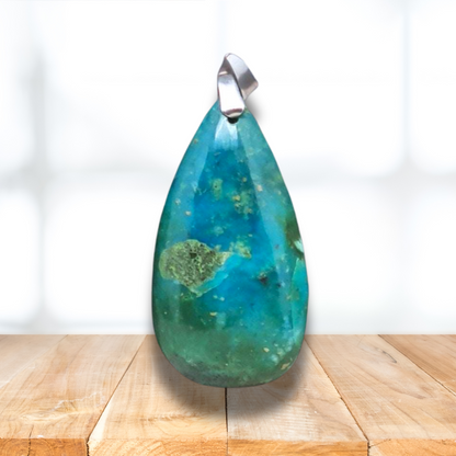 Pendentif en Chrysocolle (PE1647) - ENAE Minéraux