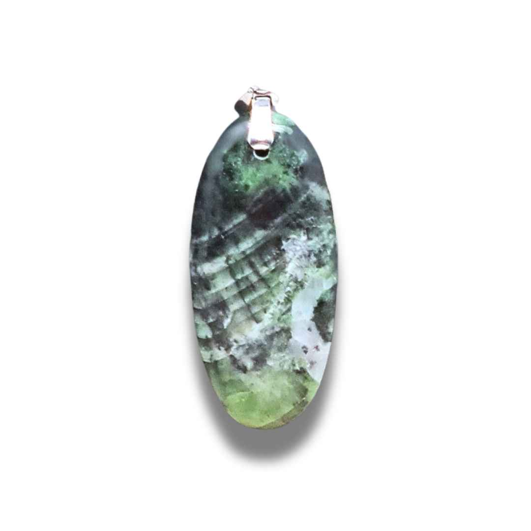 Pendentif en Diopside Chrome (PE796) - ENAE Minéraux