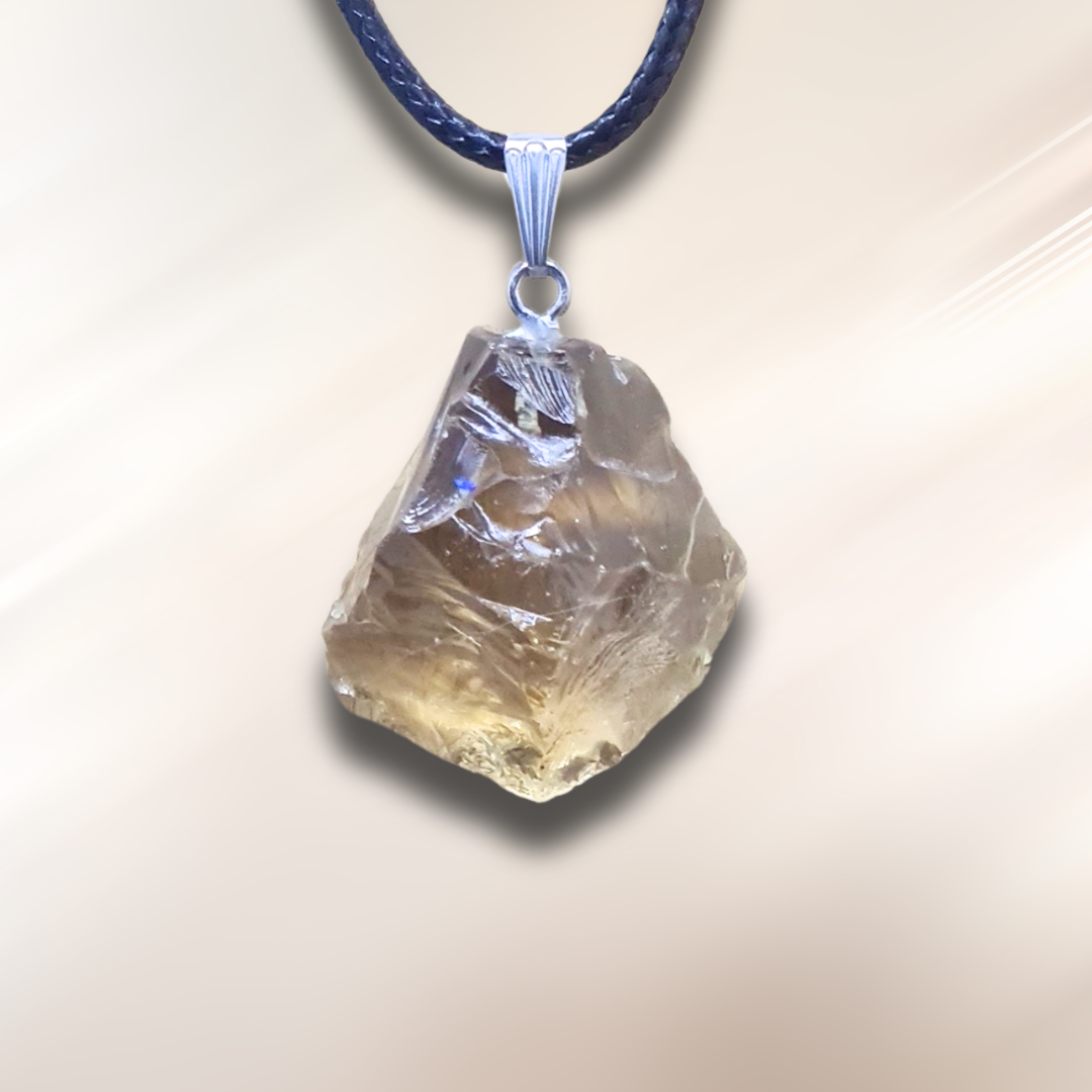 Pendentif en éclat de Citrine brute (PE2032)