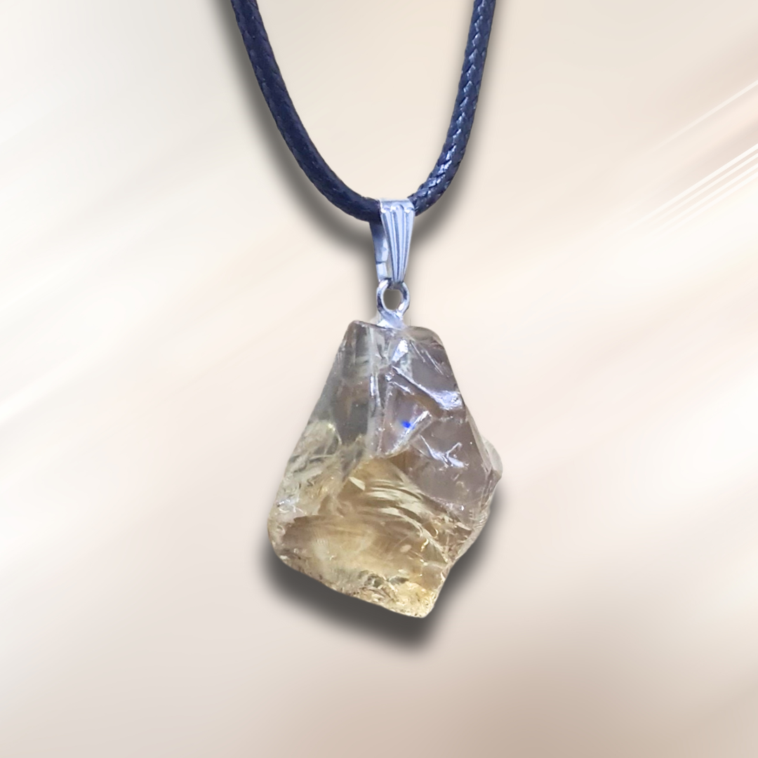 Pendentif en éclat de Citrine brute (PE2032)