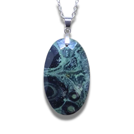 Pendentif facetté en Rhyolite Kambaba (PE1802)