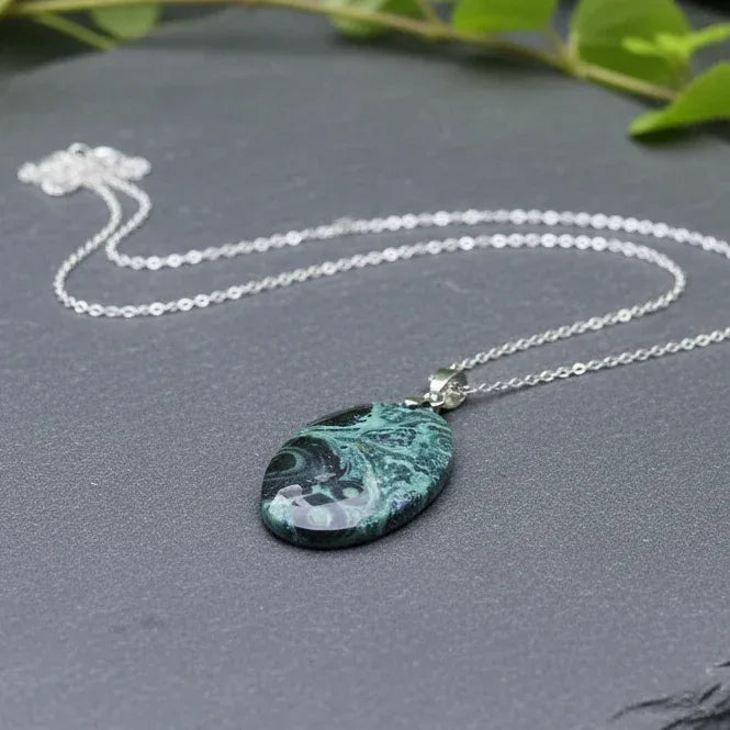 Pendentif facetté en Rhyolite Kambaba (PE1802)