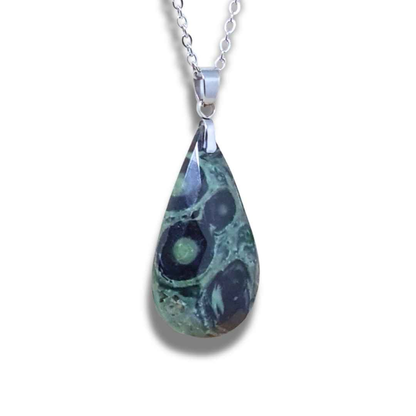 Pendentif facetté en Rhyolite Kambaba (PE1801)