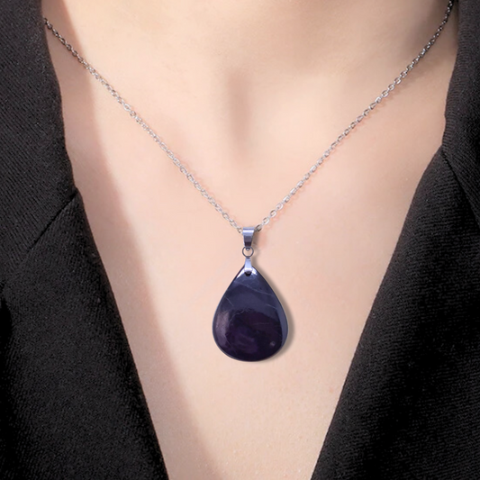 Pendentif en Purpurite (PE1157-2) - ENAE Minéraux