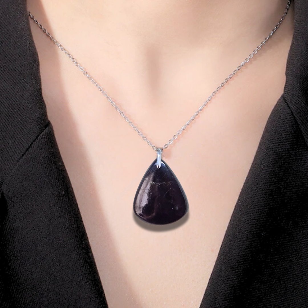 Pendentif en Purpurite (PE1157-1) - ENAE Minéraux