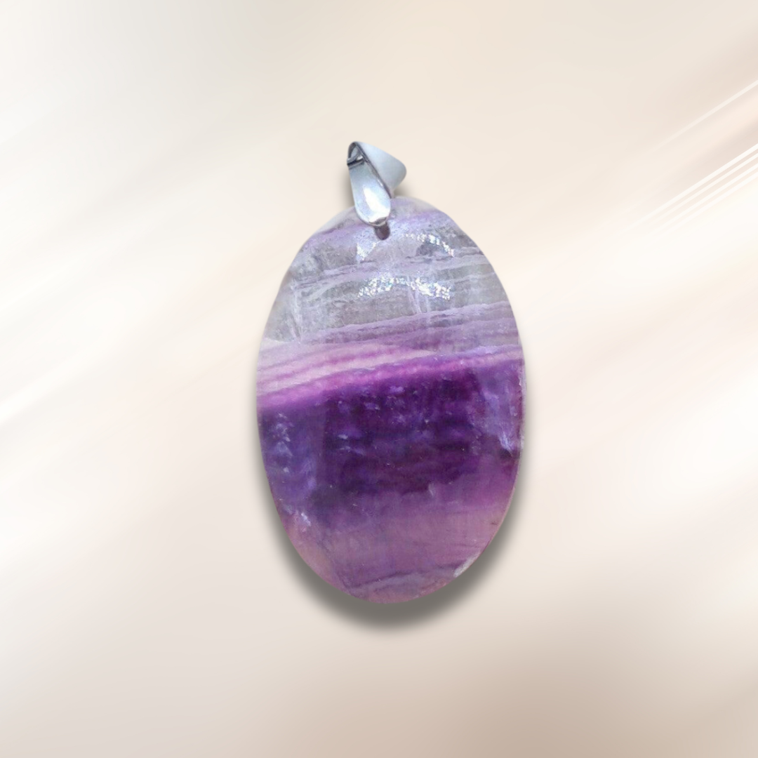 Pendentif en Fluorite (ou Fluorine) (PE714)