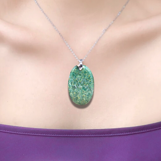 Pendentif en Fuchsite (PE1970) - ENAE Minéraux