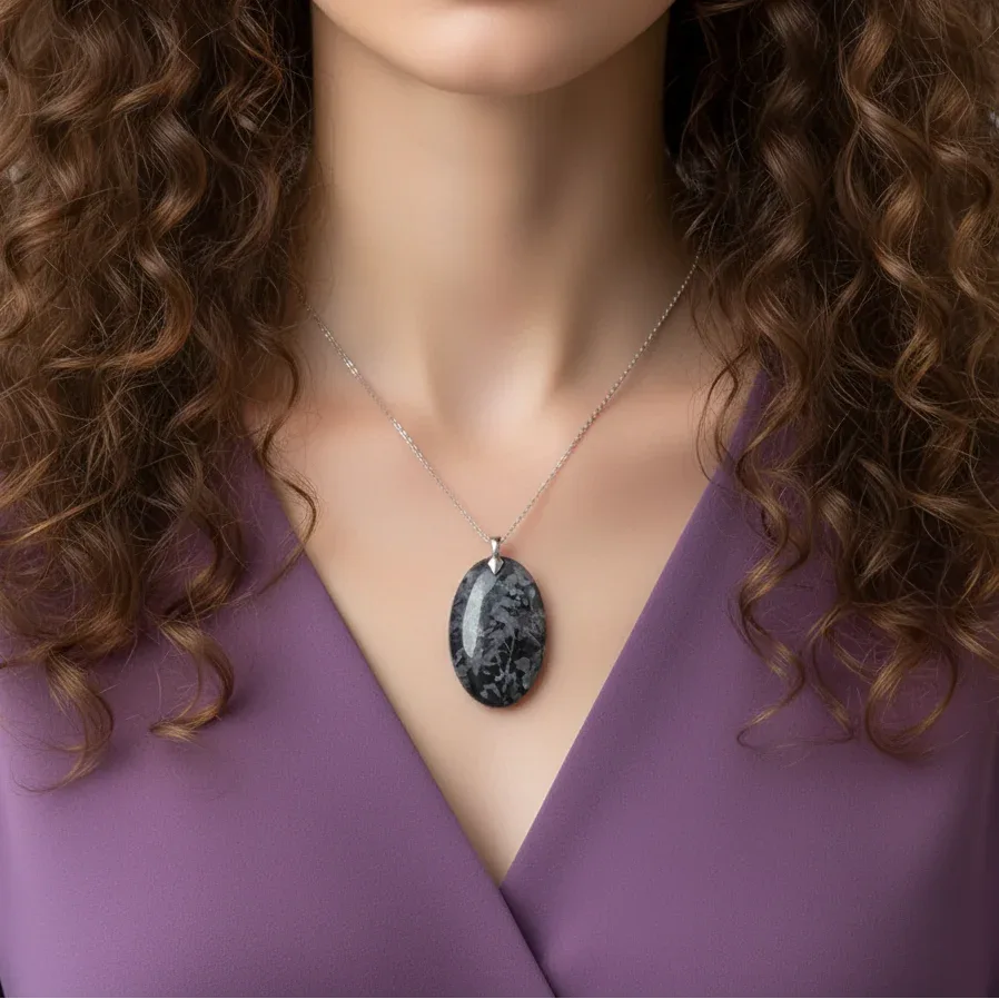 Pendentif en Gabbro (PE1514)