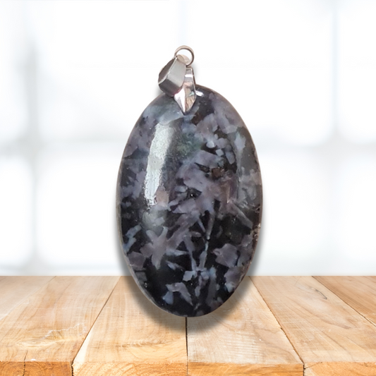 Pendentif en Gabbro (PE1514) - ENAE Minéraux