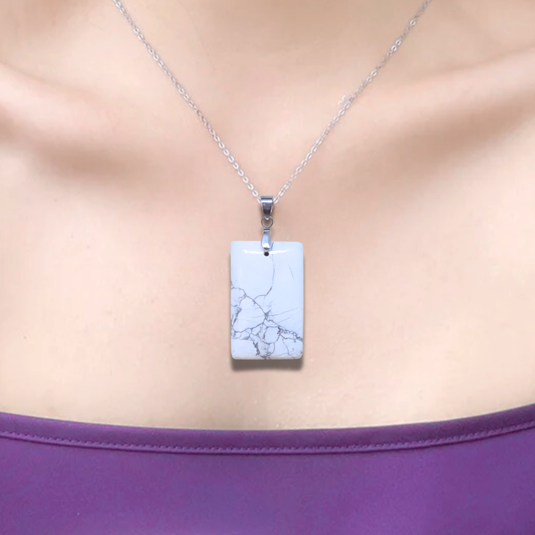 Pendentif en Howlite (PE981) - ENAE Minéraux