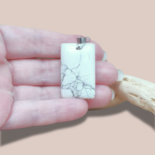 Pendentif en Howlite (PE981)