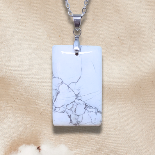 Pendentif en Howlite (PE981)