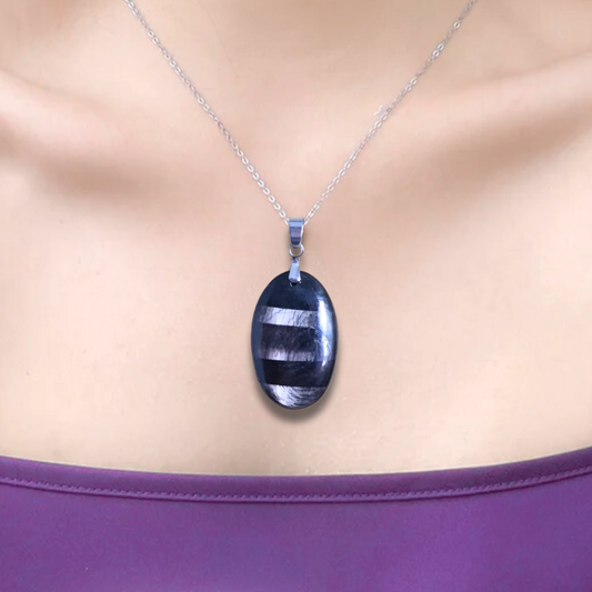 Pendentif en Hypersthène (PE2027) - ENAE Minéraux