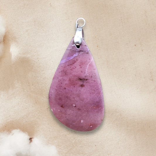 Pendentif en Jade Lavande (PE1633)