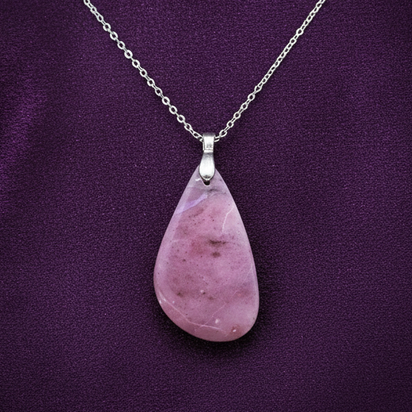 Pendentif en Jade Lavande (PE1633)