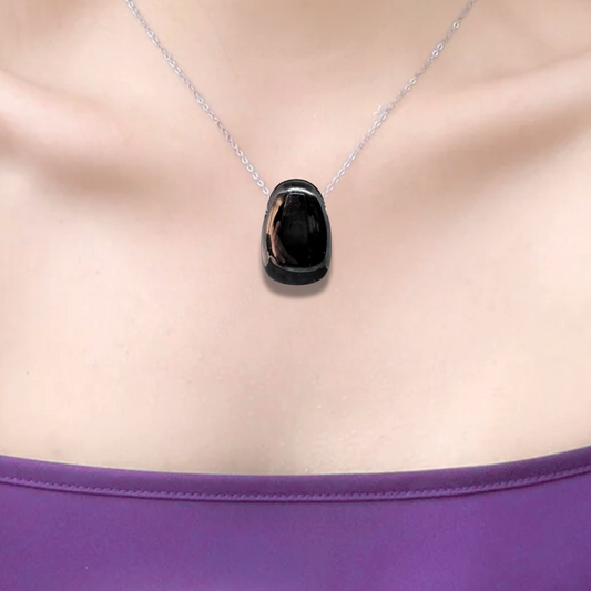 Pendentif en Jais (ou Jet) (PE1713-2) - ENAE Minéraux