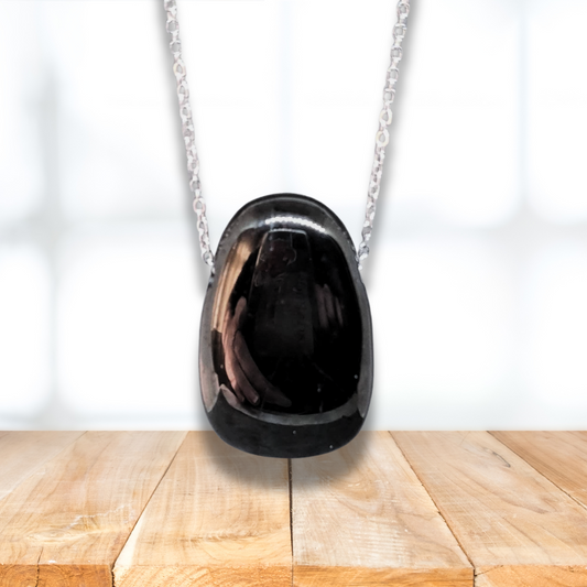Pendentif en Jais (ou Jet) (PE1713-2) - ENAE Minéraux