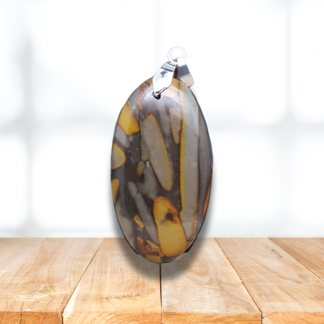 Pendentif en Jaspe Bambou (PE1961)
