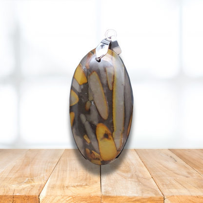 Pendentif en Jaspe Bambou (PE1961)