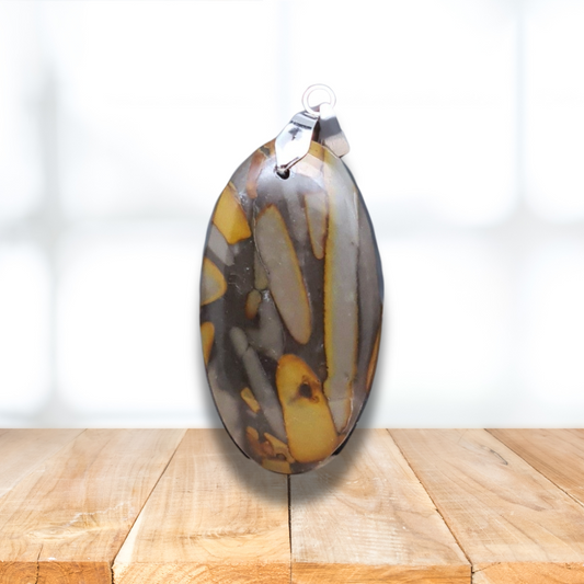 Pendentif en Jaspe Bambou (PE1961)