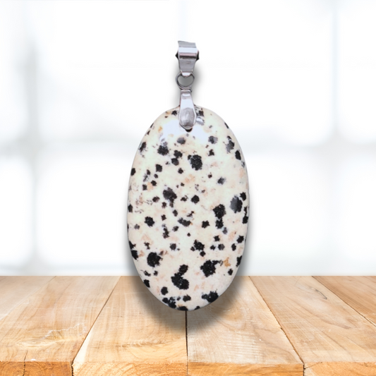 Pendentif en Pierre Dalmate (PE1382) - ENAE Minéraux