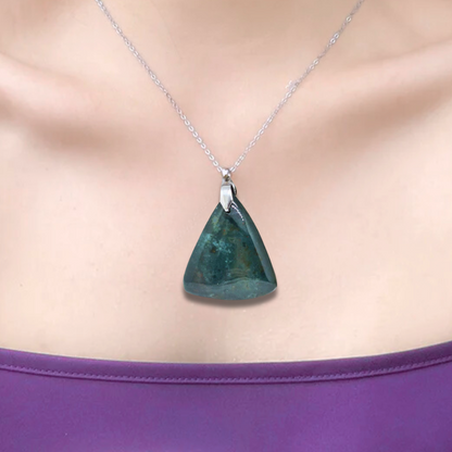 Pendentif en Jaspe Héliotrope (PE1478) - ENAE Minéraux